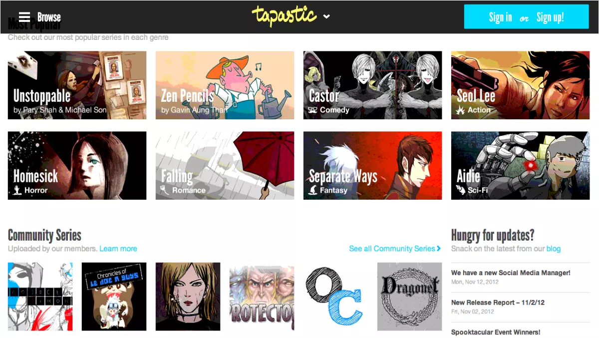 Android App Review: Tapastic