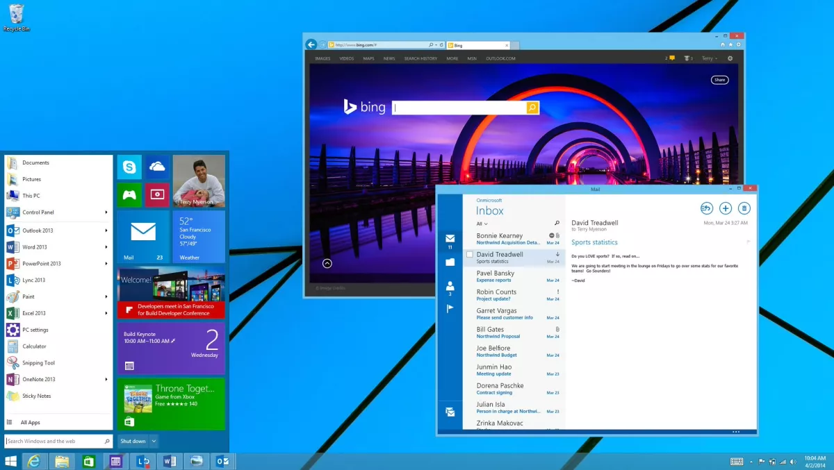 Windows start menu set for comeback...
