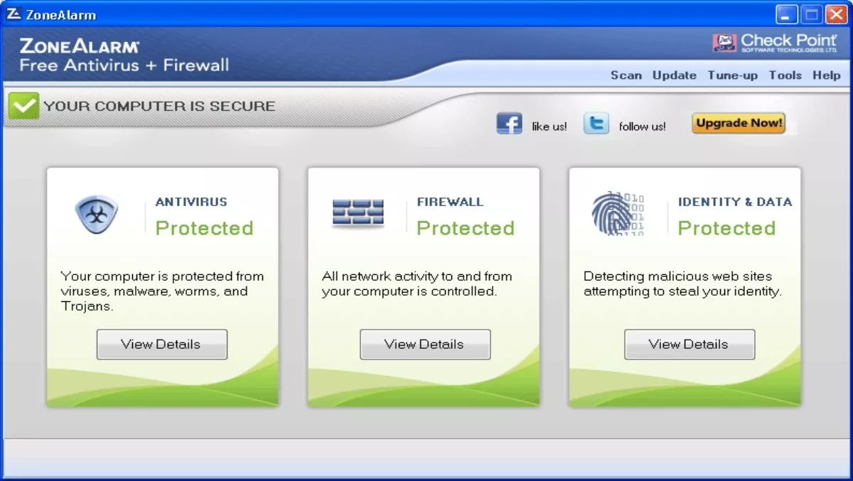 Free antivirus, firewall from Check Point