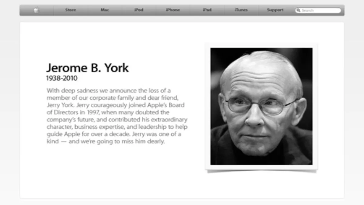Apple board member passes away at 71