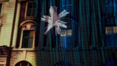 Telecom logo light show lr