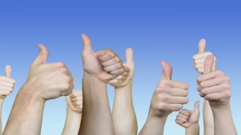 All thumbs up