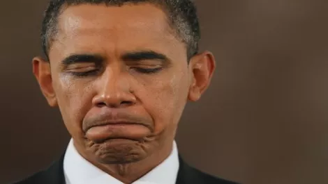 Sad obama
