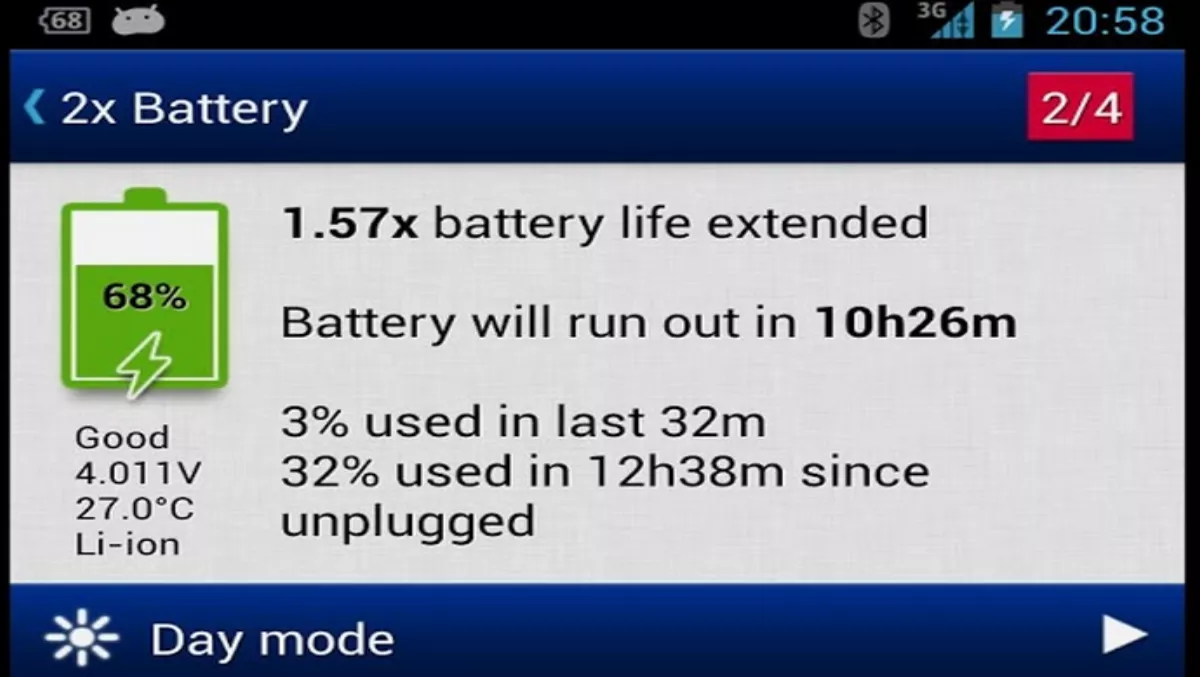 Android App Review: 2x Battery - Battery Saver