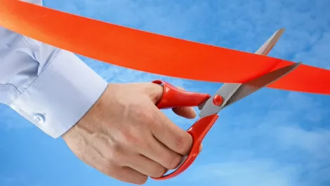 Ribbon cutting