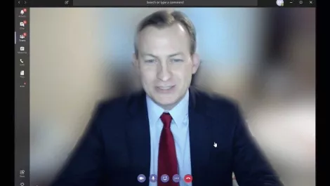 Teams   blur your background