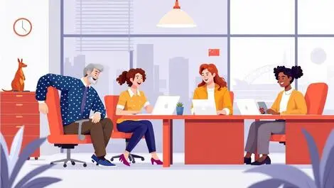 Australian office employees multigenerational collaboration technology fashion kygnaroo opera house