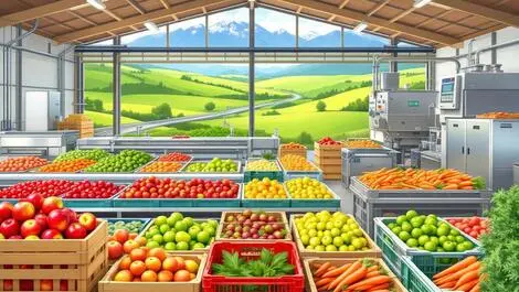 Modern stainless steel machinery processing apples kiwifruit carrots nz