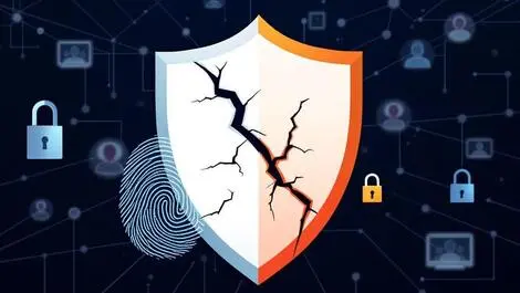 Cracked shield digital fingerprint classic lock over network users vulnerability