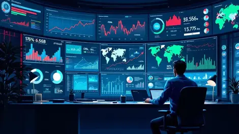 Digital commerce fraud analytics control room green vs red