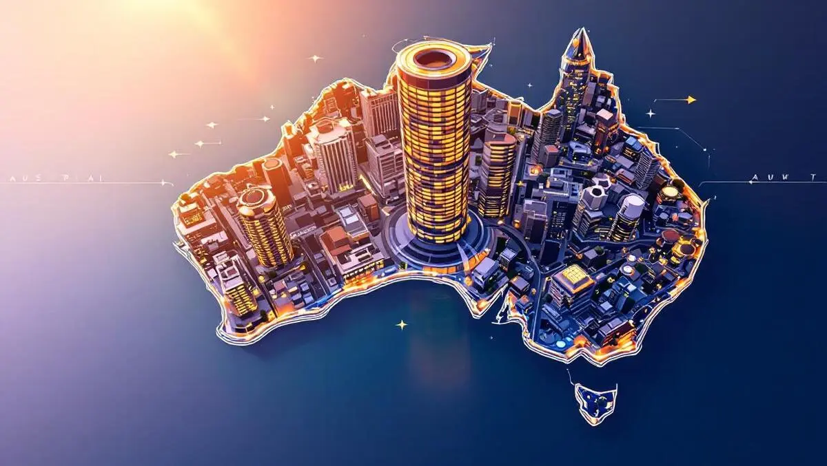 Australia aerial melbourne perth offices west to east shift view