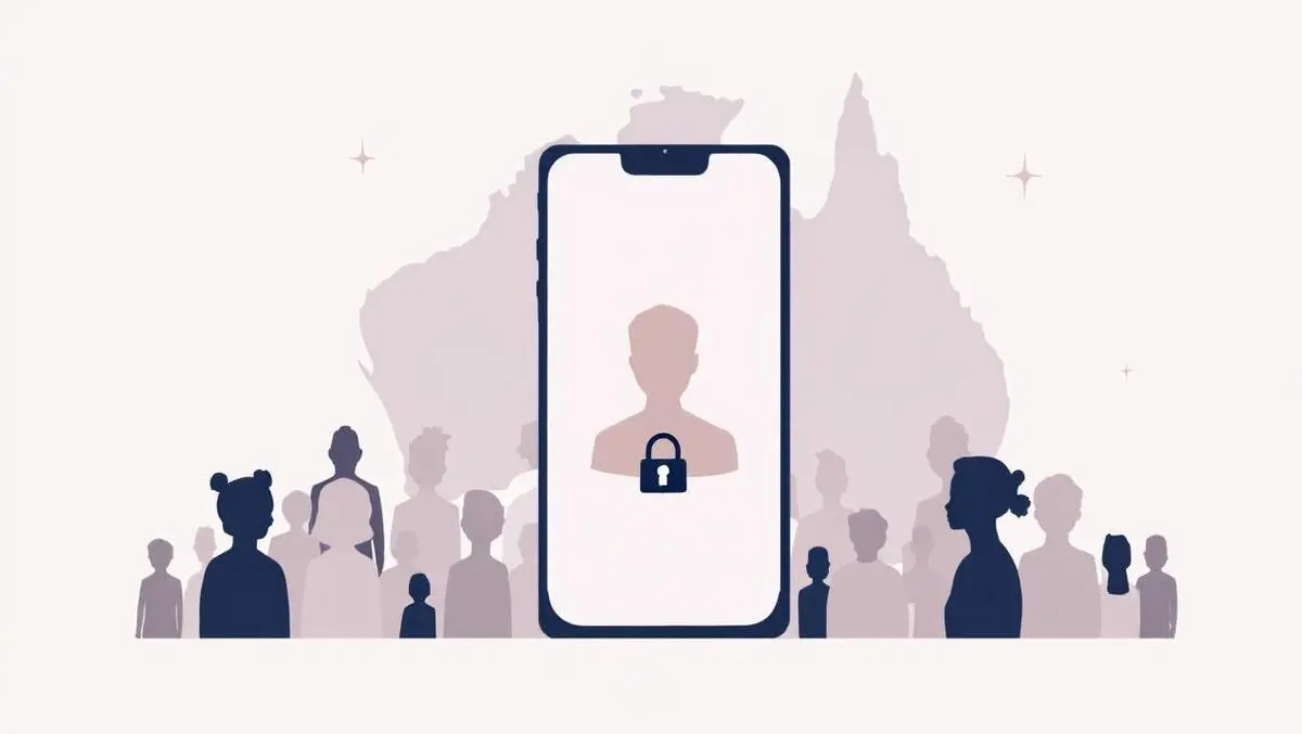 Australia teen privacy smartphone locked profile illustration
