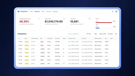 Chargebase unifies Verifi, Ethoca alerts for merchants