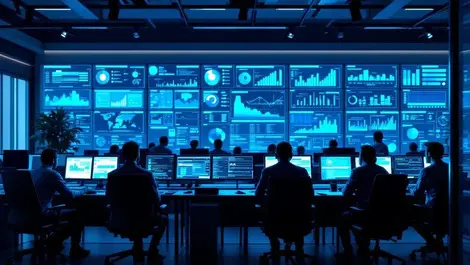 Modern it ops room wall dashboards ai observability engineers