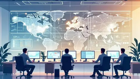Global network operations center centralized case management map