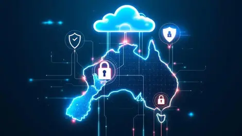 Australia new zealand hybrid cloud security network firewall map