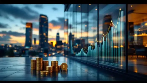 Australian city financial district dusk tech investment fund