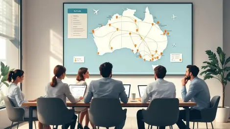 Australian corporate meeting room travel planning risk control
