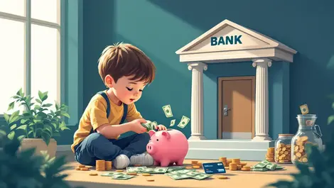 Most US children keep cash outside banks, study finds