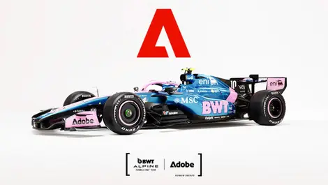 Adobe signs AI fan deal with Alpine Formula One Team